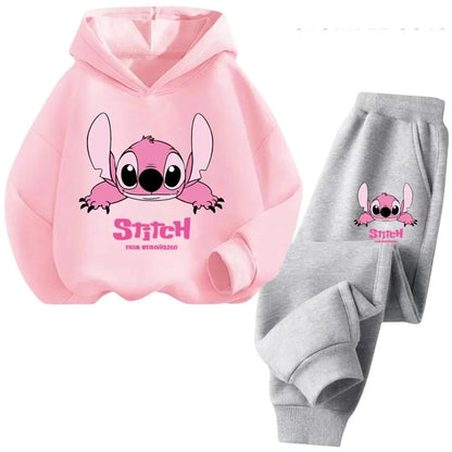 Stitch Kawaii Fashion Pullover Sweatshirti Girls Boy and Kids