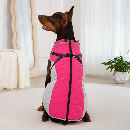 Waterproof Pet Jacket With Harness