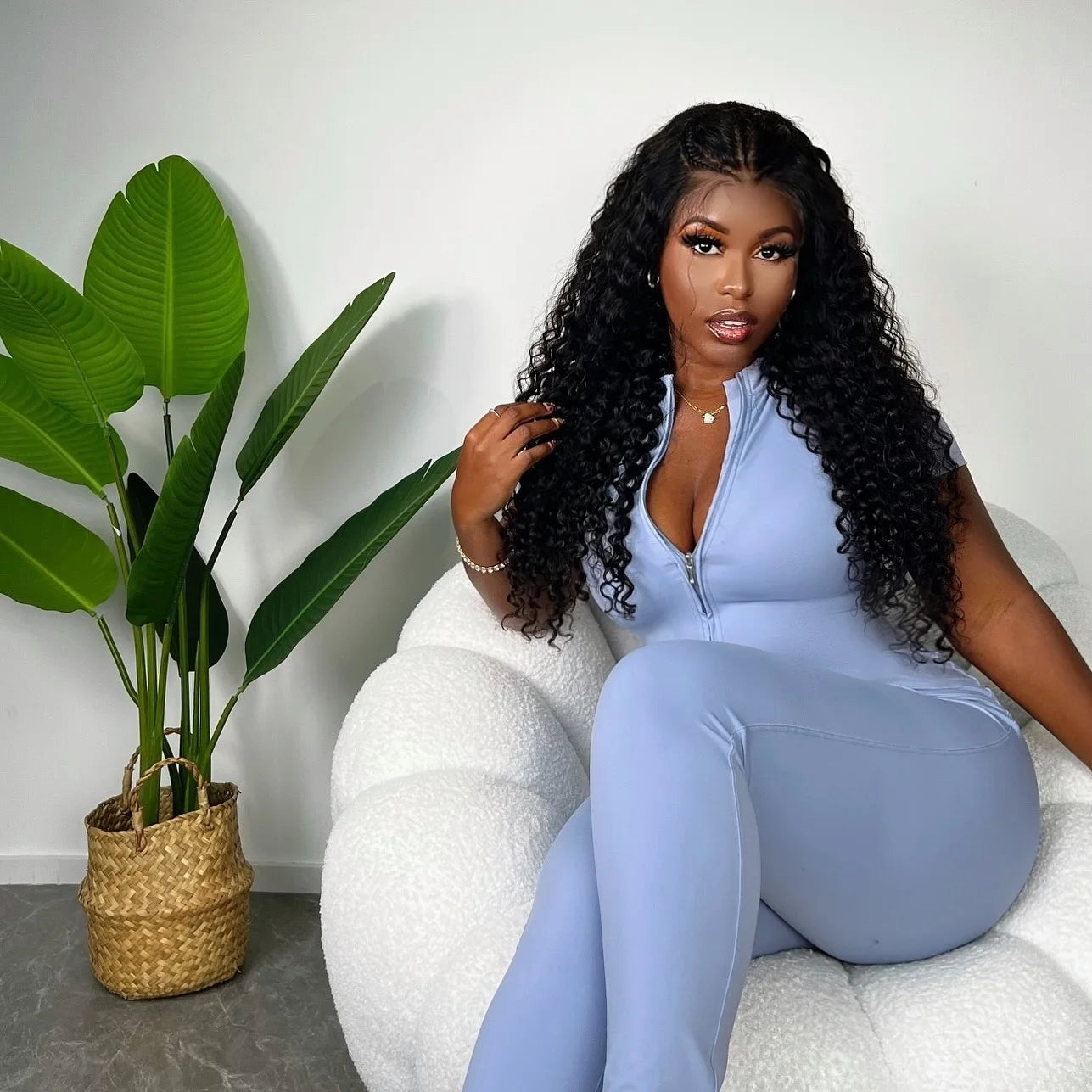 Deep Wave Frontal Wig  Glueless