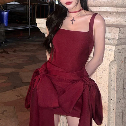 Mini Dress Straps Square