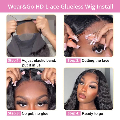 Deep Wave Frontal Wig  Glueless