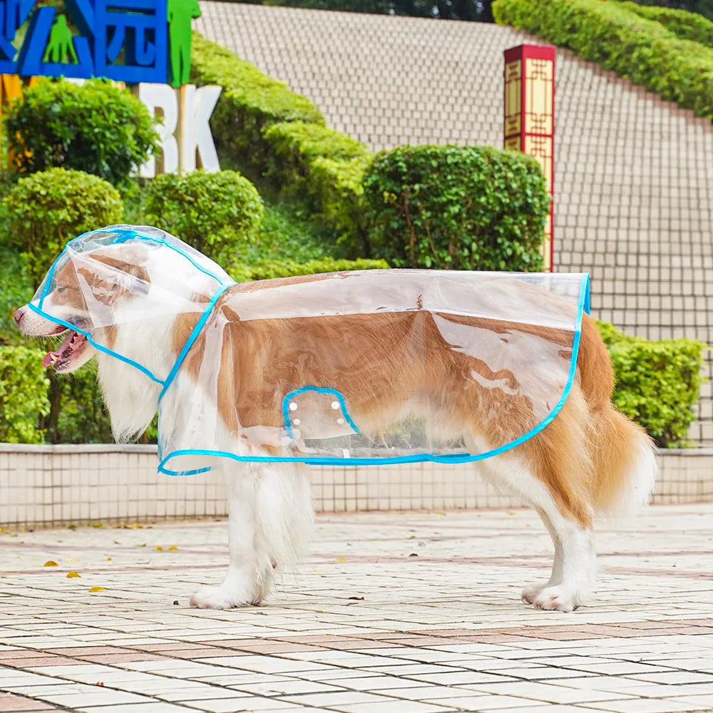 Pet Dog Puppy Transparent Rainwear Waterproof