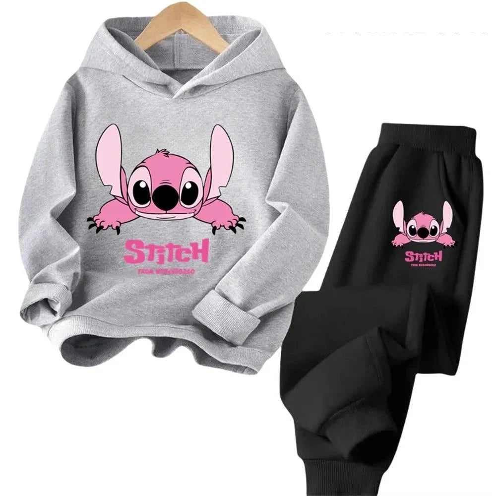 Stitch Kawaii Fashion Pullover Sweatshirti Girls Boy and Kids
