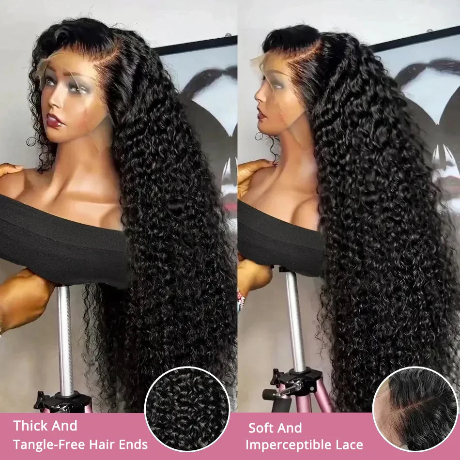 Deep Wave Frontal Wig  Glueless