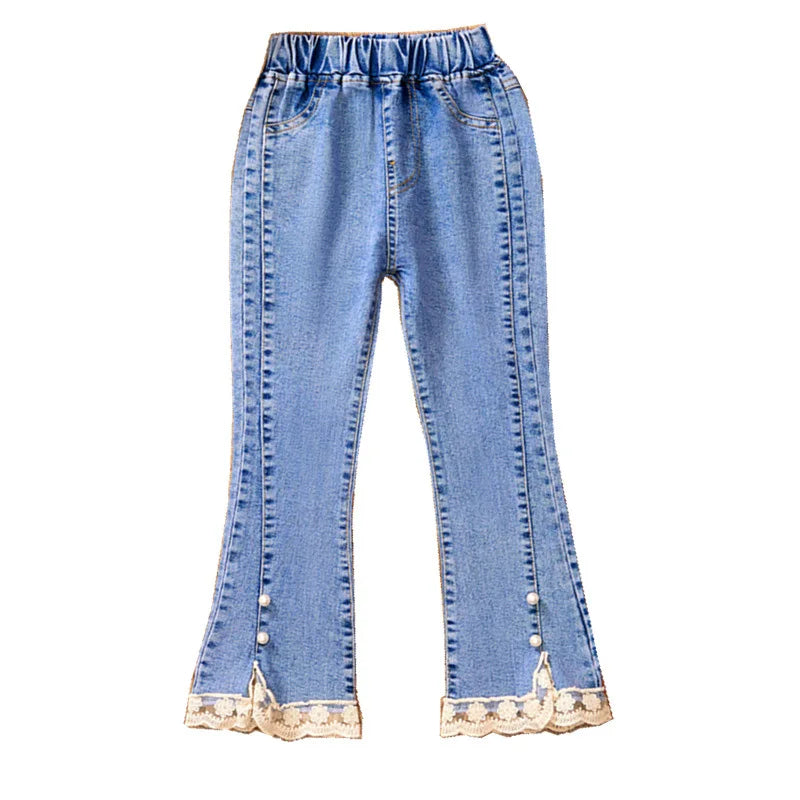 Girls' Jeans New Casual 3-12  Denim Pants