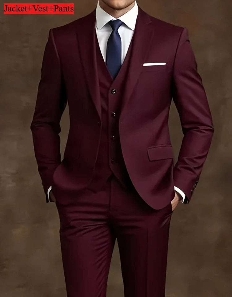 Elegant Men's Suit Sets- Slim Fit
